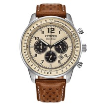 Watches Mens Citizen Eco Drive Watch For Men Chronograph Vintage Weekender New ~ - £217.92 GBP