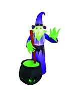 New Celebrations Four Season Witch and Cauldron Inflatable 6 FT - $1,201.79 MXN