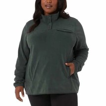 32 Degrees Women&#39;s Plus Size 3X Woodland Gray Fleece Pullover Jacket Swe... - £14.15 GBP