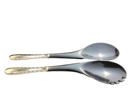 Sterling Silver Towle Silver Flutes Salad Set 1941 CATALIN NOT SCRAP - £35.58 GBP