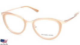 New Michael Kors MK3021 Capetown 1026 Matte Rose Gold Eyeglasses 51-19-140 B39mm - $97.98