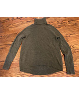 JCrew Women’s Supersoft Yarn Turtleneck Sweater Olive Heather Size Extra... - £23.29 GBP