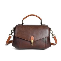 Vintage Genuine Leather Women Shoulder Designer Bags For Ladies Luxury Handbags  - £76.23 GBP