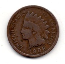  1906  Indian Head Cent - Circulated - Rare Find - £6.42 GBP