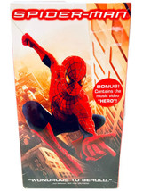 Spider-Man VHS 2002 Factory Sealed Movie With Bonus Music Video Hero Watermarked - £23.55 GBP