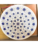 32" White  Top Center Coffee Table Inlay Top  Inlay Work Semi Precious Mother of - €2.353,39 EUR