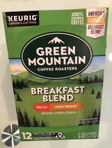 GREEN MOUNTAIN COFFEE ROASTERS DECAF BREAKFAST BLEND KCUPS 12CT - $9.42
