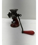 Vtg Spong &amp; Co ltd Red  hand Meat grinder 601 made in London England - $34.57 CAD