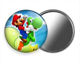 Super Mario Brothers Riding Yoshi New Pocket Hand Purse Mirror Gamer Gift Idea - £11.14 GBP+