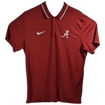 Alabama Crimson Tide Mens Polo Shirt Sz Large Red Roll Tide Nike Dri Fit... - $50.03
