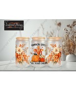 Positive 16oz Can, 16oz Glass Can Cup, Pumpkin Spice and Jesus Christ, I... - £14.42 GBP