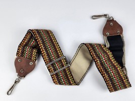 Vintage Hippie 2”x31&quot; Camera Shoulder Strap 1970s Adjustable Film Carrier Knit - £15.81 GBP