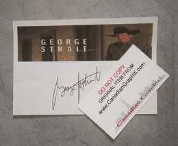 George Strait Hand Signed Autograph Index Card - £139.88 GBP