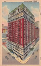 Chicago Illinois IL Hotel La Salle 1942 to Winfield Kansas Postcard D13 - £2.24 GBP