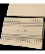 Always Anna Griffin Thank You Cards 50 Elegant Silver Foil White Envelop... - $18.28 CAD