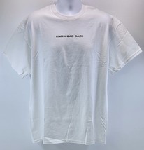 S) Know Bad Daze Till Death Rose Men White Cotton T-Shirt XL - $11.87