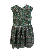 Halabaloo Girls Sequin Dress Size 8 Green &amp; Multicolor Glittery Party Dr... - $43.15