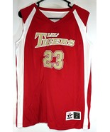 Lil Tigers Basketball Jersey Youth XL Throwback Tank Top Red White 23 At... - $18.85