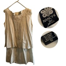 NANCY-K Plus Women&#39;s Sleeveless Top &amp; Skirt - Size 1X - NWT - $470.43 MXN