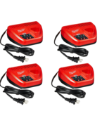MILWAUKEE 48-59-2401 M12 12V Battery Charger Lot of 4 Lithium-ion Batter... - $641.65 MXN