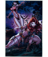 Jamie Tyndall DIE!NAMITE Lives #1 Virgin Variant Cover Art Red Sonja Vam... - $79.19