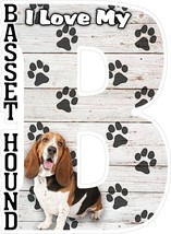 I Love My Basset Hound with Tounge Out Fridge Magnet - $7.99