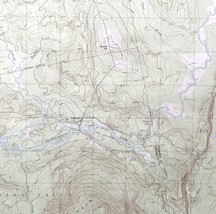 Map Saponac Maine 1988 Topographic Geological Survey 1:24000 27 x 22&quot; TOPO7 - £35.40 GBP