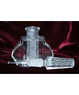 AMAZING Perfume Bottle~DAUBER Intact~Frosted+Clear Glass~Signature~Perfect - $167.30