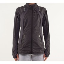 Lululemon Run Nothin&#39; But Run Jacket Full Zip Lightweight Black Coat Wom... - £23.03 GBP