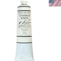 Vibrant Titanium White Artist Oil Paint Tube - 5 Fl Oz of Pure Brilliance - $728.59 MXN