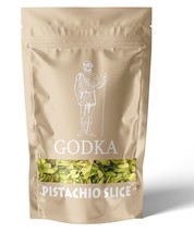 Organic &amp; Natural Pista Sliced Pistachio Flakes Pista Cutting Chips 100g - £14.73 GBP+