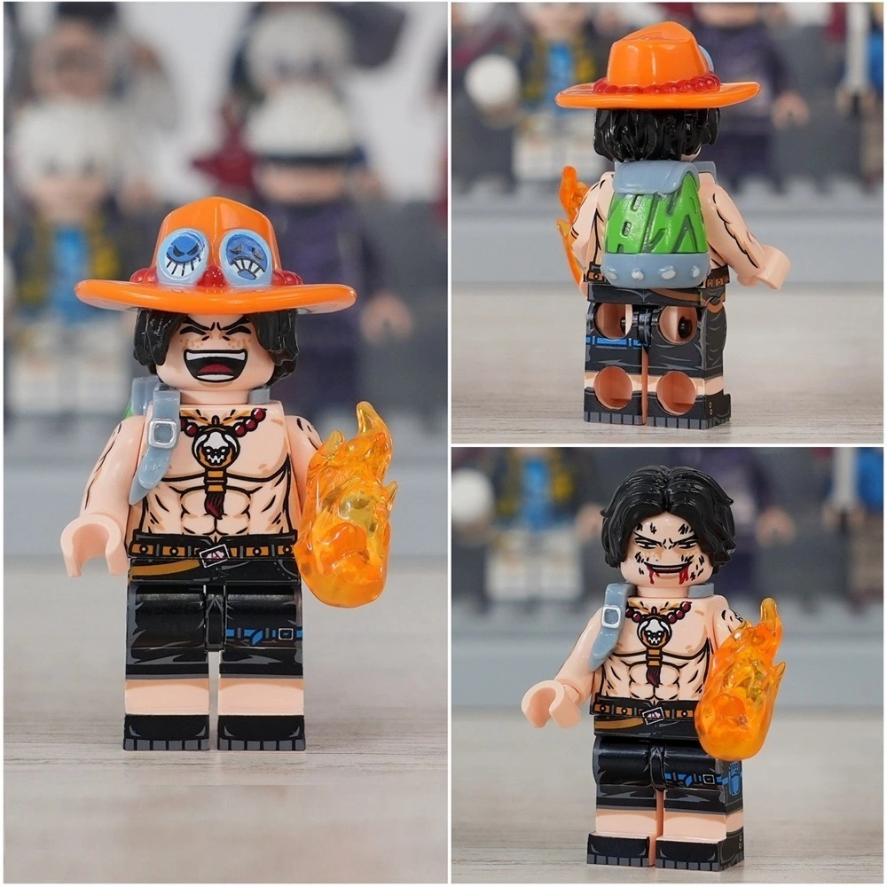 Portgas D Ace One Piece Anime Lego Compatible Minifigure Bricks Toys