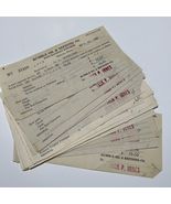 Humble Oil &amp; Refinery Ephemera East Baytown Townsite 1937-38 Paystubs - $10.03