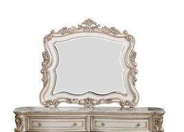 44&quot; White Novelty Dresser Mirror Mounts To Dresser With Solid Wood Frame - £826.30 GBP