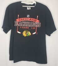 Chicago Blackhawks T Shirt Patrick Kane NHLPA Mens Size Medium Black NHL - £10.28 GBP