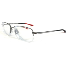 Nike Eyeglasses Frames 4306 073 Black Red Silver with Flexon Bridge 56-18-145 - £85.58 GBP