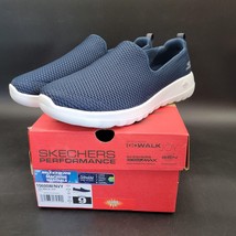 New Skechers Go Walk Joy Slip On Sneakers Women&#39;s 9 EU 39 Navy Blue Mesh... - $34.64