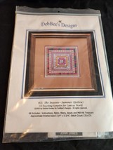 Debbee&#39;s Designs Counted Embroidery Kit The Seasons Summer Yellow Sampler - £18.67 GBP