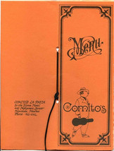 Comito&#39;s La Pasta Menu Ilima Hotel Nohonani Street Honolulu Hawaii 1970&#39;s - £61.27 GBP