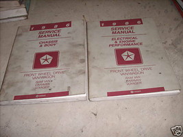 1986 Dodge Ram Van Wagon FWD Service Repair Shop Manual SET OEM FACTORY - $15.03