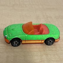 Hot Wheels 1990 Green Orange Mazda Miata  MX5 Convertible 1/64 Car KG JD - $9.89