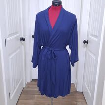 NEW Soma Robe Navy Blue SIze S/M small medium coordinating Short Kimono ... - $33.00