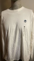 Timberland  Men&#39;s LONG SLEEVE White T-Shirt 6205j-130 SIZE : S - £15.40 GBP