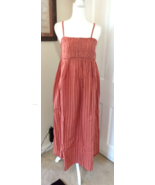 Women&#39;s Striped Smocked Slip Dress, A New Day (M /8-10) &quot;RUST COLOR&quot; ~ N... - £17.28 GBP