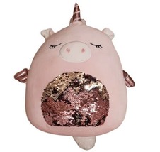 14 Inch Pink Unicorn Sparkly Squishmallow New with Tags SOFT - £22.16 GBP