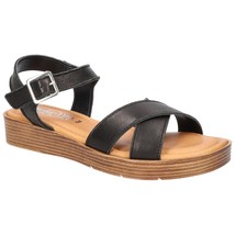 Bella Vita Women Ankle Strap Platform Sandals Car-Italy Size US 9W Black... - $54.45