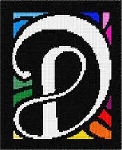 Pepita Needlepoint kit: Letter D White Stained Glass, 7&quot; x 9&quot; - £40.22 GBP+