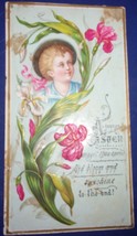 Victorian A Joyous Embossed Easter Postcard Late 1800s - £3.98 GBP