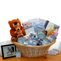 Deluxe Welcome Home Precious Baby Basket-Blue Lg - £110.58 GBP