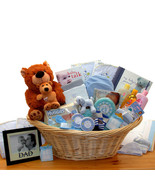 Deluxe Welcome Home Precious Baby Basket-Blue Lg - $190.10 CAD